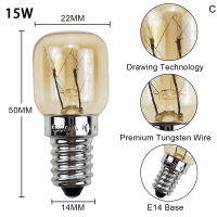 daoj MALL หลอดไฟอุณหภูมิสูง15W 25W E14 300องศาเตาอบไมโครเวฟหลอดไฟทังสเตน