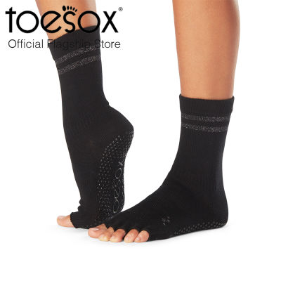 [New Fall2023 ] ToeSox Grip Half Toe Crew โทซอคส์ ถุงเท้ากันลื่นเปิดนิ้วเท้า พิลาทิส โยคะ รุ่น ครู