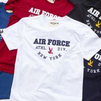 เสื้อยืดคอกลม งานปัก AirForce เสื้อผู้ชายสวยๆ เสื้อยืดเนื้อผ้าดี เสื้อของแท้ เสื้อใส่สบาย (s05)