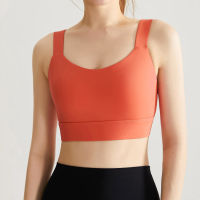 Hoppe Fumeng Clasp High Impact Sports Bra Orange Blue White