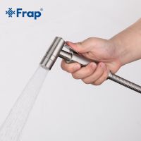 Frap 304 Stainless Steel Handheld Bidet Spray Shower Set Toilet Shattaf Sprayer Douche kit Bidet Faucet Brushed Nickel Y50005