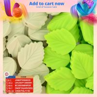 【DT】hot！ LOFCA  10PCS Baby Teething Silicone Beads Leaves Food Grade BPA Chew Teethers Accessories