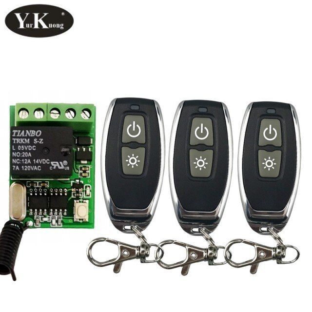 Power ON OFF remote control switch 5V 6V 7.4V 9V 12V Remote Control ...