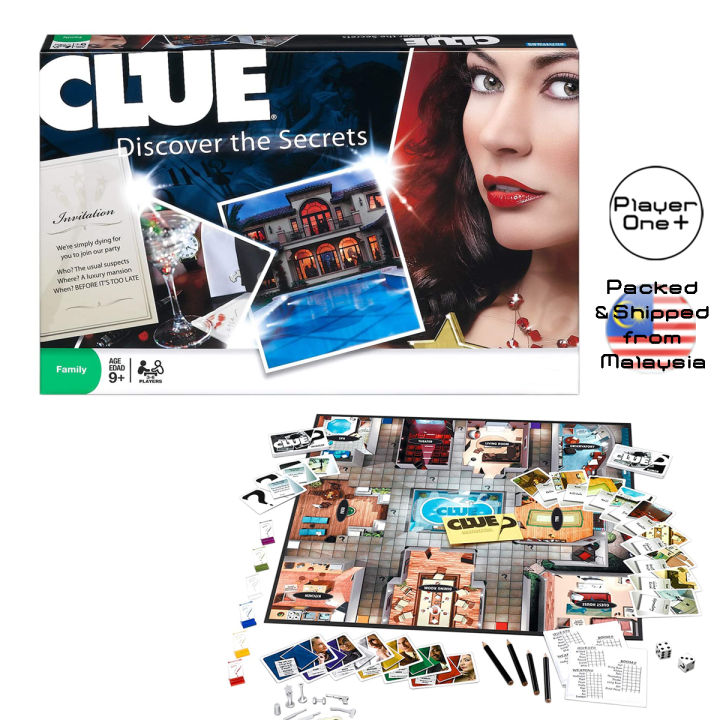 Clue Discover The Secrets Mystery Game Cluedo Board Game Fun Family ...