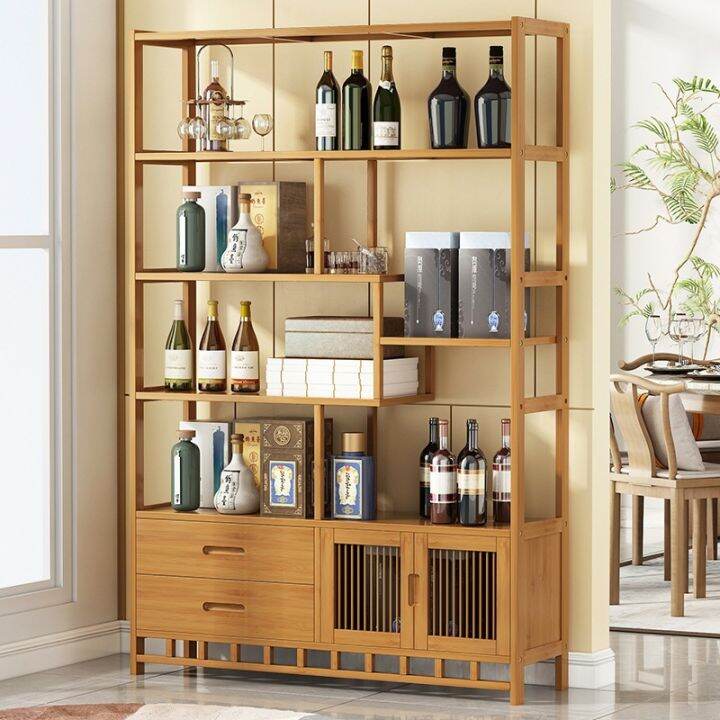 New Chinese luxury wine storage shelf, red wine shelf