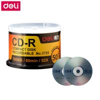 50ชิ้นล็อต Full Deli 3725 CD-R Blank Discs บันทึกได้ Compact Disc 700MB80Min52x CD-R BLANK Discs