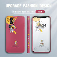 Casing Ponsel สำหรับ Realme 11 5G Realme 11 Pro 5G Realme 11 Pro + 5G Realme Narzo 60 5G OPPO Reno10 Pro + 5G ใหม่การ์ตูนมนุษย์อวกาศตารางปลอกซิลิโคนเหลวคลุมทั้งหมดเคสป้องกันทนแรงกระแทกกล้อง