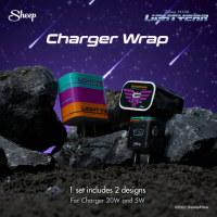 [Lightyear Limited Collection] สติ๊กเกอร์ [wrap charger] sticker ลอกออกได้ไม่ทิ้งคราบ สำหรับติดอแดปเตอร์