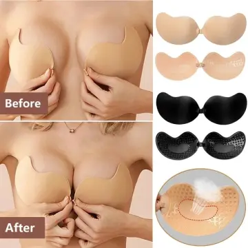 Strapless Front Buckle Lift Bra Seamless Backless Sticky Invisible Push Up  Bra Anti-slip