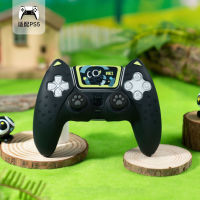 PS5 Gamepad มือจับกรณีสีชมพูน่ารักแมวหูซิลิโคนอ่อนนุ่มกรณีเคสรวมทุกอย่าง Gamepad ปก GeekShare