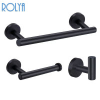 Bathroom Hardware 3 Set Robe Hook Towel Rail Bar Rack Bar Shelf Tissue Paper Holder Toothbrush Holder Bathroom Accessories