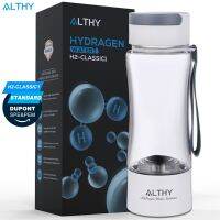 ALTHY Hydrogen Rich Water Generator Bottle Cup - Dupont SPE PEM Dual Chamber Maker Lonizer - H2 Inhalation Device