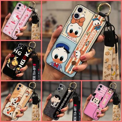 Wristband Phone Holder Phone Case For iphone 11 Shockproof Soft Original Silicone Anti-knock New Cartoon Lanyard Cover