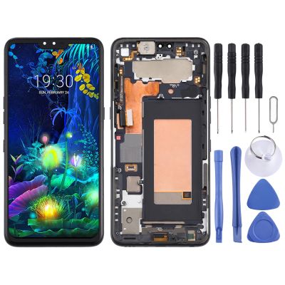 หน้าจอ LCD และ Digitizer Full Assembly พร้อมกรอบสำหรับ LG V50 ThinQ 5G LM-V500 LM-V500N LM-V500EM LM-V500XM LM-V450PM LM-V450