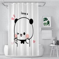 Shower Curtains Bubu Dudu Cartoon Waterproof Partition Curtain Funny Home Decor Accessories