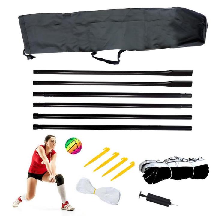 volleyball-net-for-backyard-heavy-duty-sports-net-badminton-net-rack-volleyball-nets-with-portable-storage-bag-for-badminton-volleyball-tennis-judicious