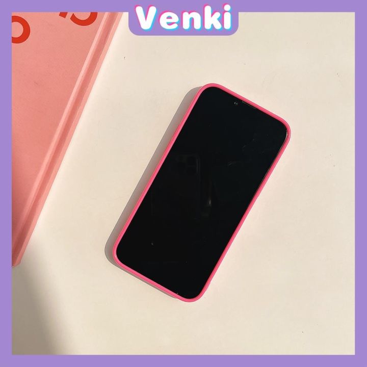 venki-เคสไอโฟน11-เคส-iphone-case-soft-tpu-glossy-pink-candy-case-creative-black-ภาษาอังกฤษป้องกันกล้องกันกระแทกสำหรับ-iphone-14-13-12-11-pro-max-7-8-plus-x-xr