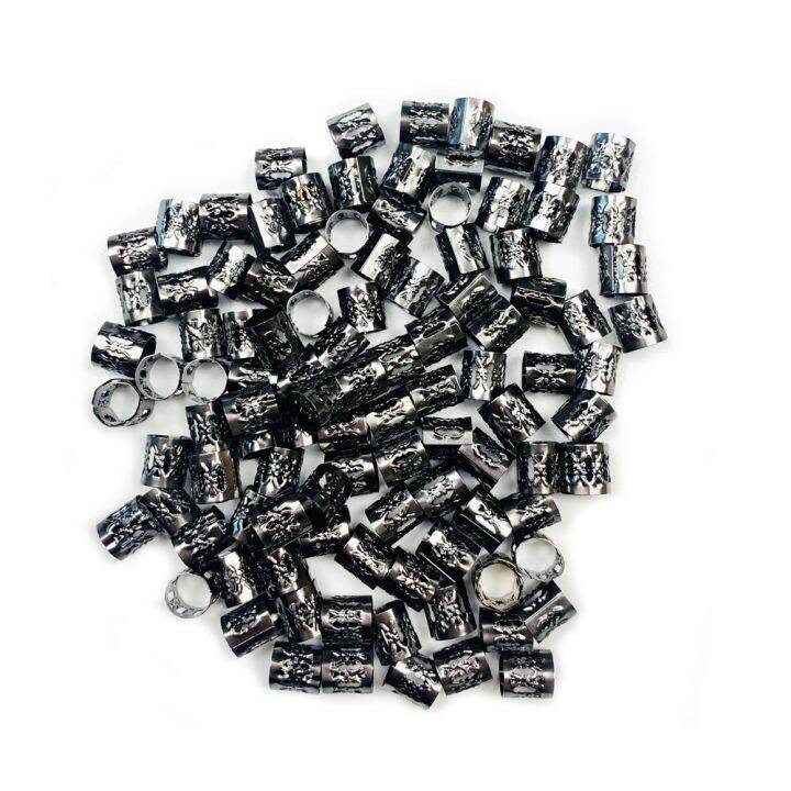 new-adjustable-dreadlock-hair-ring-aluminum-braid-dread-beads-braids-cuff-9mm-8mm-hole-micro-ring-diy-hairstyling-90pcs-pack-adhesives-tape