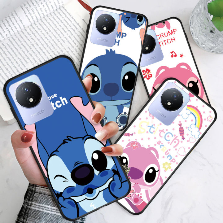 ggk-เคสสำหรับ-vivo-y02t-y02a-คู่รักเย็บร้อยสายด้านหลังเป็นซิลิโคนเคสใส่โทรศัพท์626-tpu-นุ่มกันกระแทกเคสนิ่มลายนางฟ้าเคสแหวนใส่นิ้ว