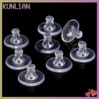 [KUNLIAN] 50pcs Heavy Duty ยางต่างหูหลังแขนผู้ถือตัวยึดซิลิโคนอ่อน