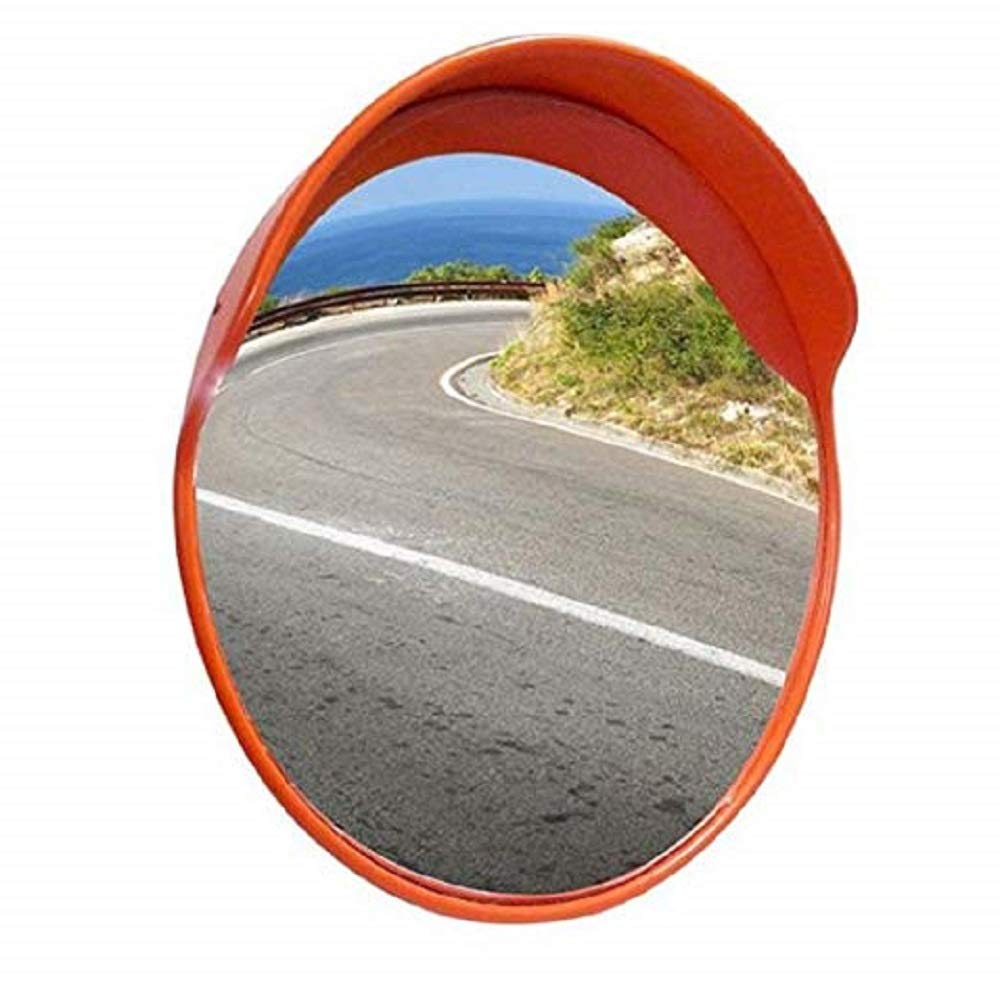 45cm/18" Outdoor Traffic Convex PC Mirror Wide Angle Driveway Safety Security 