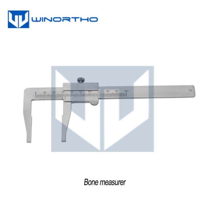กระดูกวัด-orthopaedic-ไม้บรรทัดเจาะและสกรูวัดเครื่องมือศัลยกรรมกระดูกเครื่องมือสัตวแพทย์ผ่าตัดสแตนเลสเวอร์เนียคาลิปเปอร์