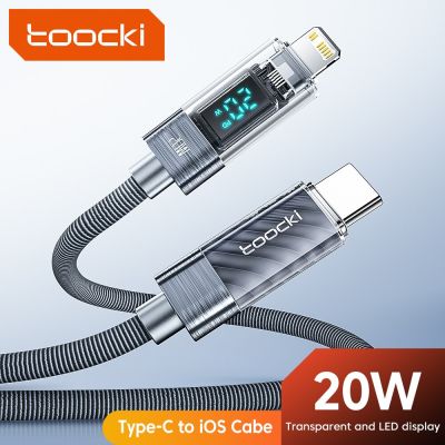 Toocki USB Cable For iPhone 12 13 14 Pro Max Cable Type C 20W PD Display Fast Charging Charger Data Cables For iPhone X Macbook Wall Chargers