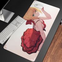 XXL Anime Girl Beautiful Landscape Pattern Large Gaming Desk Pad Anime Mouse HD Print Computer Gamer Locking Edge Mouse Mats