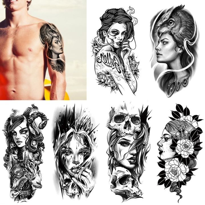 tattoo-temporary-waterproof-forest-lion-tiger-wolf-temporari-tattoo-sticker-body-art-arm-fake-tattoo-for-woman-festival