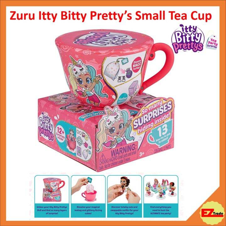 Zuru Itty Bitty Prettys Tea Party Little Teacup Doll Assortment Includes 12 Surprises 9701 