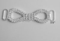 【CW】 10 PCS Rhinestone Bar for Headband Connector Bridal Hair Accessories Baby Attach to Elastic Fabric