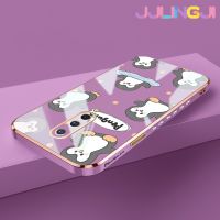 Jlingji เคสสำหรับ Oneplus 8 8 8 Pro 8T เคสลายการ์ตูนเพนกวินใหม่กรอบสี่เหลี่ยมพื้นผิวเคสนิ่มซิลิกาเจลกันกระแทกเคสมือถือรวมเลนส์กล้องถ่ายรูปฝาครอบป้องกัน