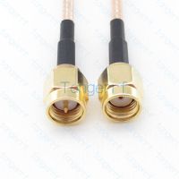 RG316 SMA(male Pin) Male Plug to RP-SMA Male(Female Pin) Plug RF Pigtail Jumper Coaxial Cable Straight Connector Electrical Connectors