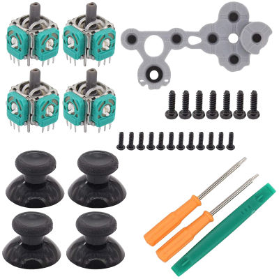 3D Analog Thumb Sticks Sensor Module Cap with D Pads R/L Button T6 T8 Screwdriver Repair Kit for Xbox One Controller