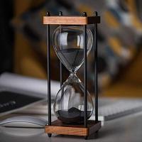 New Large Hourglass Timer 60 Minute, Metal Sand Timer Sandglass Clock,Time Management Tools For Kitchen Home Office Desk Decor