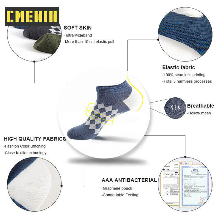 cmenin-miiow-5-pairs-ถุงเท้าผู้ชายผ้าฝ้ายปักลาย-antibacterial-mens-boat-sock-แบรนด์แฟชั่นถุงเท้ากันลื่น-mql2b21021