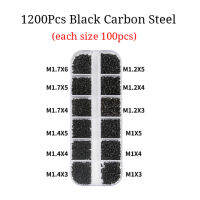 【✴COD✴】 a7xd3t M1.4 M1.2 M1 1200ชิ้น/เซ็ตชุดสกรูไม้ขนาดเล็กอิเล็กทรอนิกส์หัวกลม M1.7สกรูสำหรับแว่นตาขนาดเล็กหลายชนิด