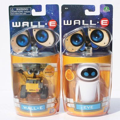 2ชิ้น/ล็อต WallE Robot WallE และ EVE PVC Action Figure ของเล่นตุ๊กตารุ่น