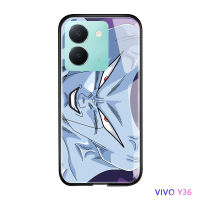 Volans เคสสำหรับ Vivo Y36 Y36 5G ลายการ์ตูนดีไซน์อนิเมะดราก้อนบอลเคสมันวาวกันกระแทกกระจกเทมเปอร์ฝาหลัง