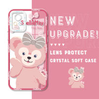 V20กันกระแทกสำหรับ Vivo V20 2021ของแท้ตัวการ์ตูน StellaLou Duffy Gelatoni ShellieMay คริสตัล Casing Ponsel คลุมทั้งหมดเคสมือถือใสปกป้องกล้อง