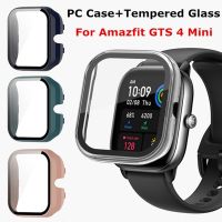 For Amazfit GTS 4 Mini PC Case+Tempered Glass Smart Watch Screen Protector Cover for Huami Amazfit GTS4 Mini Bumper Shell Screen Protectors