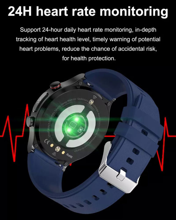 ใหม่เลเซอร์รักษาสามสูงสมาร์ทนาฬิกาผู้ชาย-ecg-ppg-อัตราการเต้นหัวใจความดันโลหิตติดตามสุขภาพผู้ชาย-s-mart-w-atch-สำหรับหัวเว่ย-xiaomi
