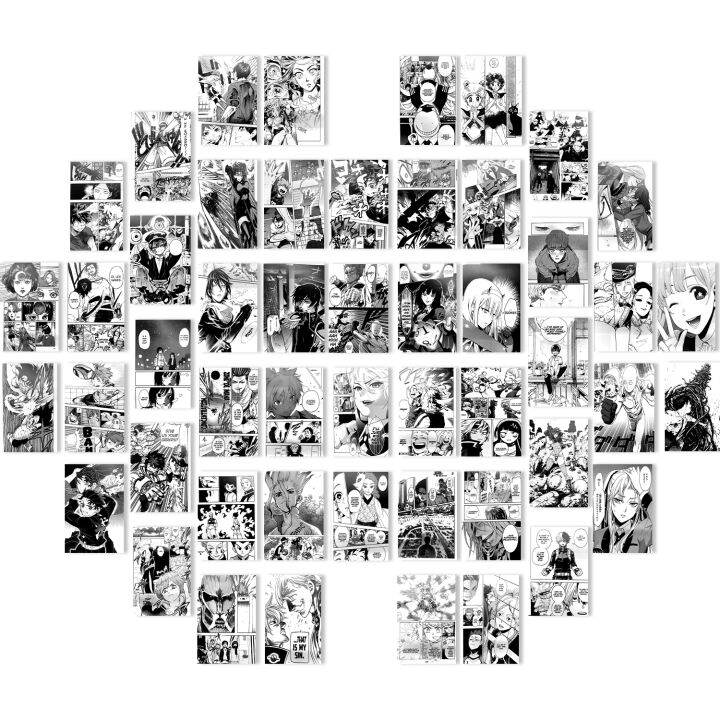 50PCS 100pcs Wall Collage Kit Aesthetic Anime Posters Manga Panel