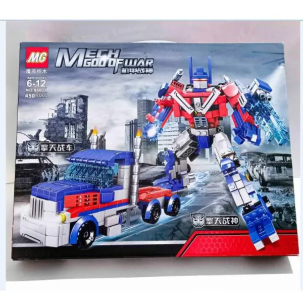 Lego Optimus Mech God Of War Lắp Ráp Xếp Hình Siêu Nhân Robot Hoặc Xe Chiến  Đấu 2 In 1 (450 Mảnh) | Lazada.Vn