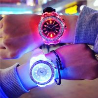 Flash Luminous Watch Led light Personality trends students lovers jellies woman mens watches light WristWatch