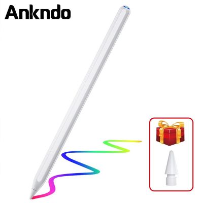 Ankndo ปากกาสไตลัส พร้อมตัวปฏิเสธฝ่ามือ สําหรับ i-Pad Air 5 Air 4 Pro 11 12 9 2021 Mini 6 Stylus Pencil 1 dov