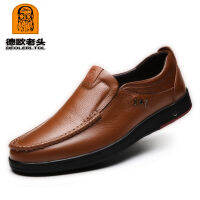 2022 Newly Mens Genuine Leather Shoes Size 38-47 Head Leather Soft Anti-slip Driving Shoes Man Spring Leather Shoes