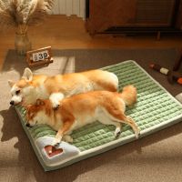 ✹ Bed for Dogs Cats Puppy Kitten Cool Mat Pet Blanket Ice Silk Material Soft for Summer Sleeping Pink Blue Breathable