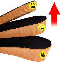 1.5-3.5cm Orthopedic Height Increase Insoles for Women Men Shoes Breathable Comfortable Cushioning Soft Sole Feet Care Insole