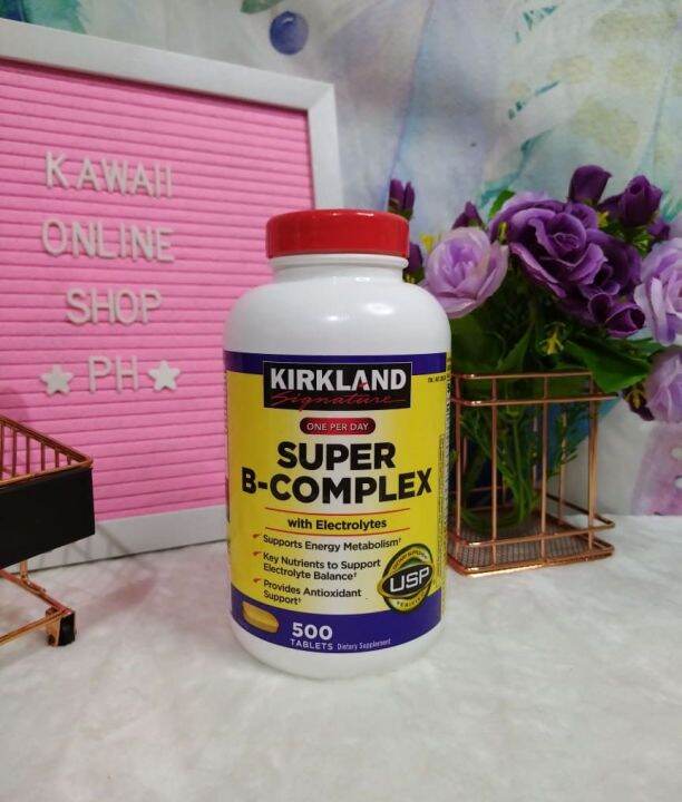 Kirkland Signature | Super B-Complex With Electrolytes 500 Tablets ...